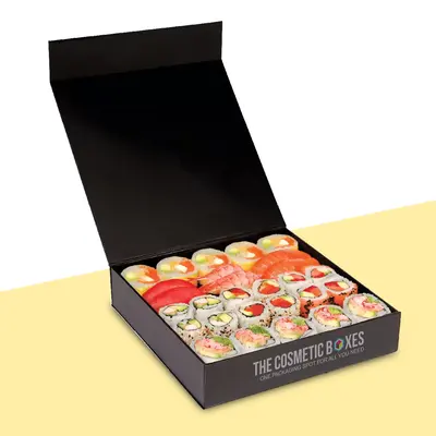 Sushi Trays presented alongside its printed surface detail