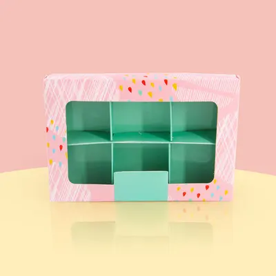 Sweet Boxes with Inserts photographed from a second angle showing the side panel