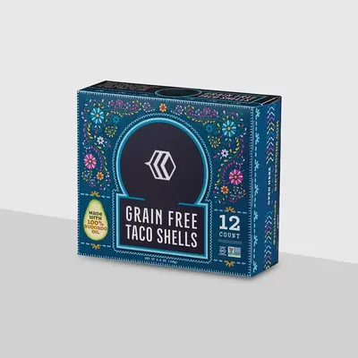 Taco Boxes presented alongside its printed surface detail