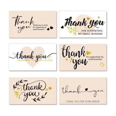 Thank You Stickers shown as part of a matched packaging set