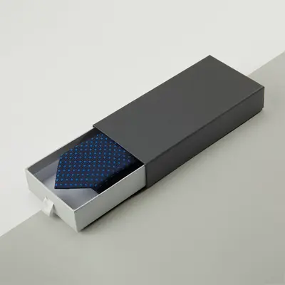 Tie Boxes displayed with the closure detail visible