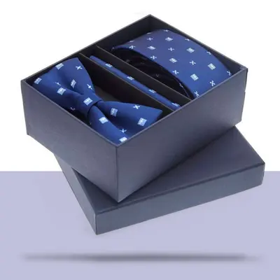 Tie Boxes shown at an angle that reveals the depth of the pack