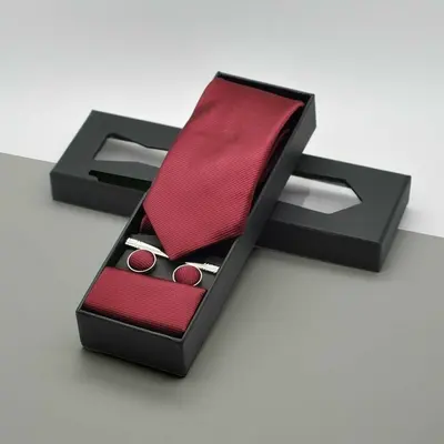 Tie Boxes presented alongside its printed surface detail