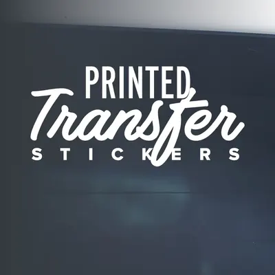 Transfer Stickers photographed from a second angle showing the side panel