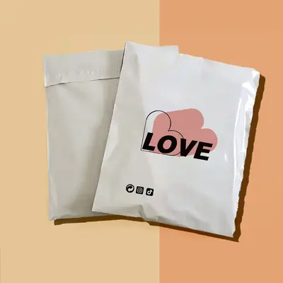 Vinyl Mailers shown as a finished custom-printed pack