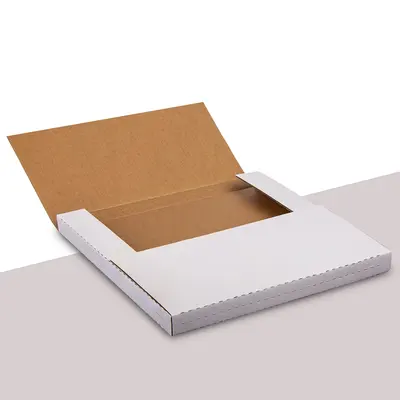 Vinyl Mailers photographed from a second angle showing the side panel