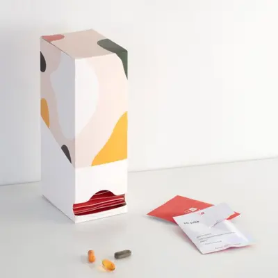 Vitamin Boxes displayed with the closure detail visible