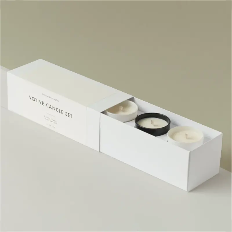 Votive Candle Boxes photographed to show finish and proportion