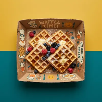 Waffle Trays photographed from a second angle showing the side panel