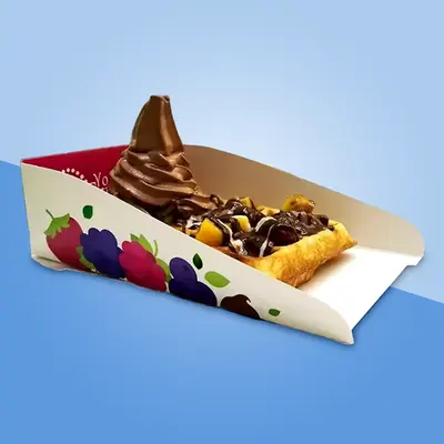Waffle Trays presented alongside its printed surface detail