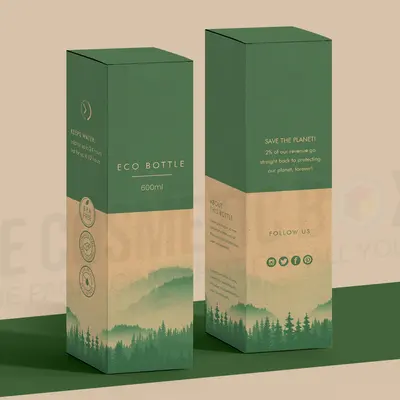 Water Bottle Boxes photographed to show the finish across the panel