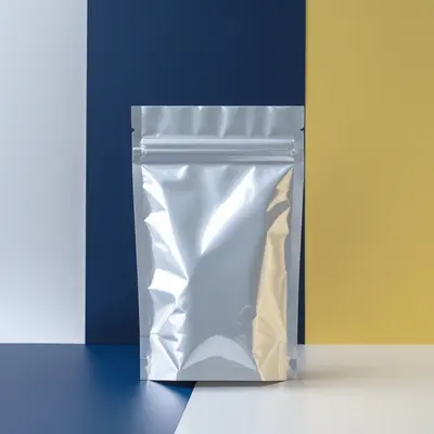 White Mylar Bags photographed to show the finish across the panel