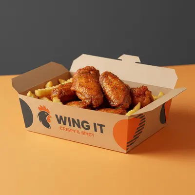 Wings Boxes displayed with the closure detail visible