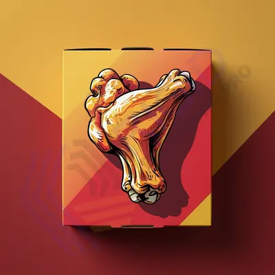 Wings Boxes shown at an angle that reveals the depth of the pack